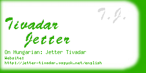 tivadar jetter business card